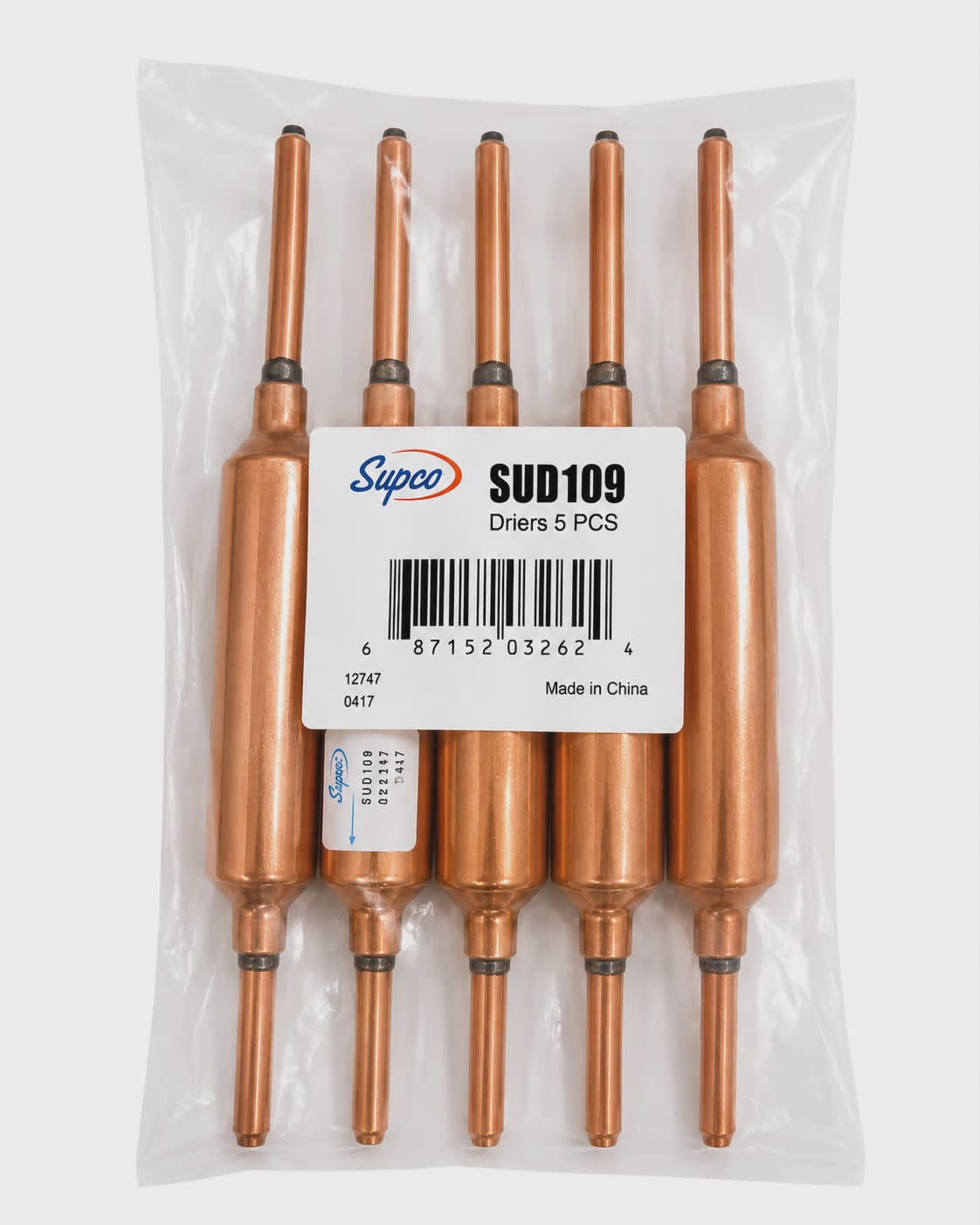 Filtro Deshidratador Supco SUD109 Paquete 5 Piezas HVAC