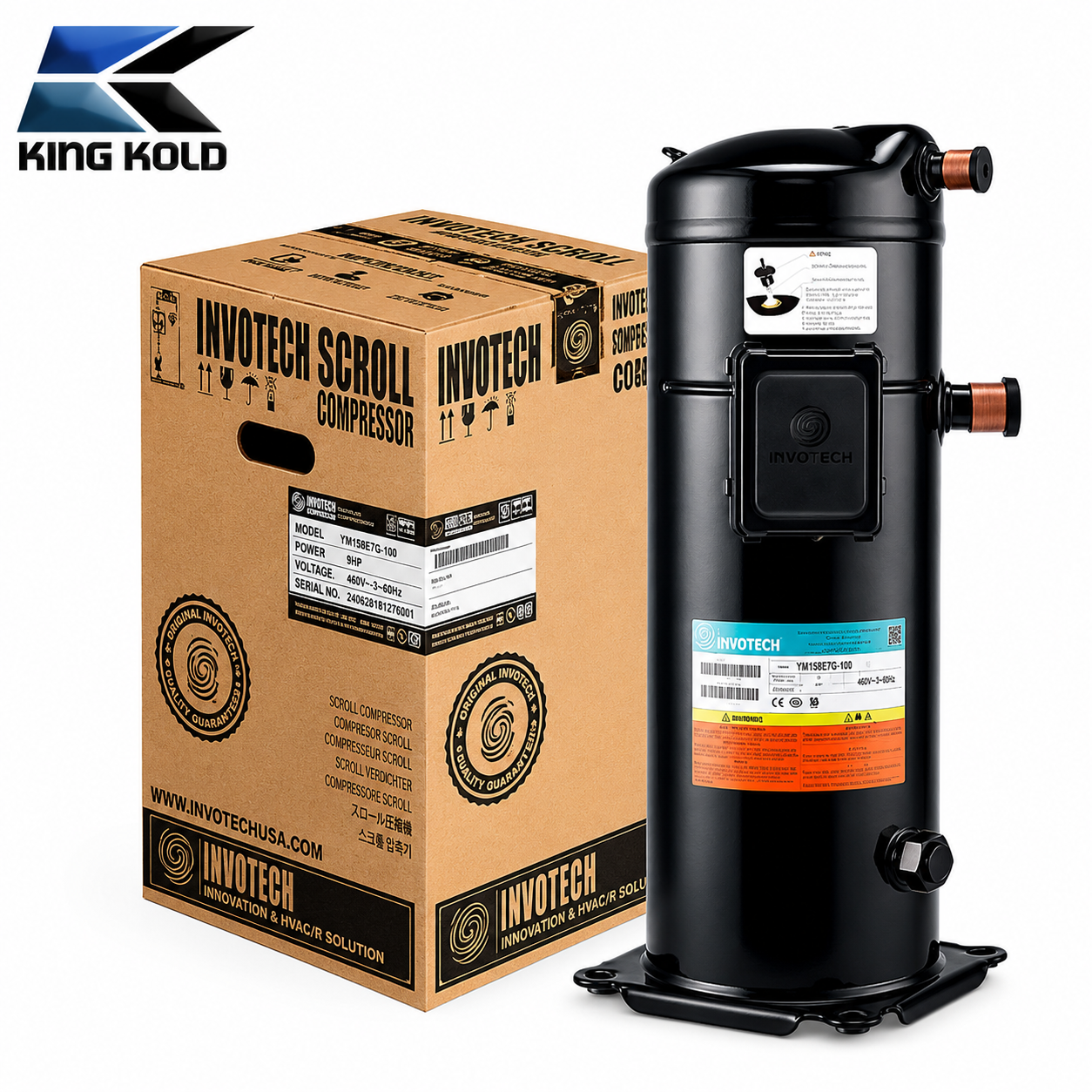 Compresor Invotech YM158E7G-100 – 9 HP