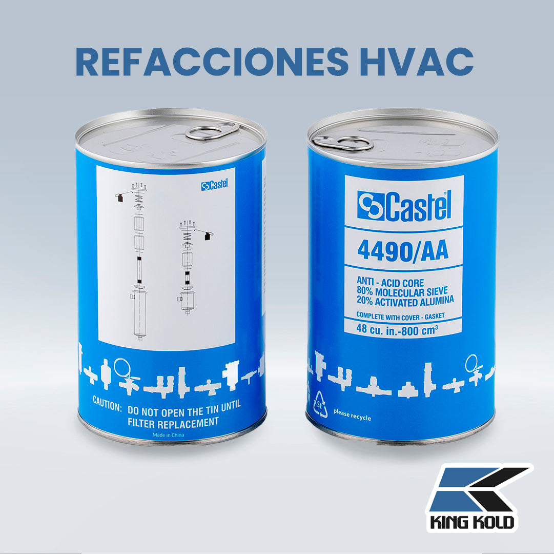 CARTUCHO PARA FILTRO DESHIDRATADOR 48 CU/IN CON EMPAQUE CASTEL MODELO: 4490/AA