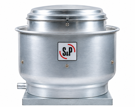 VENT-809 – Extractor Centrífugo S&P CRVLT-14, 1/4 HP con Transmisión y Motor