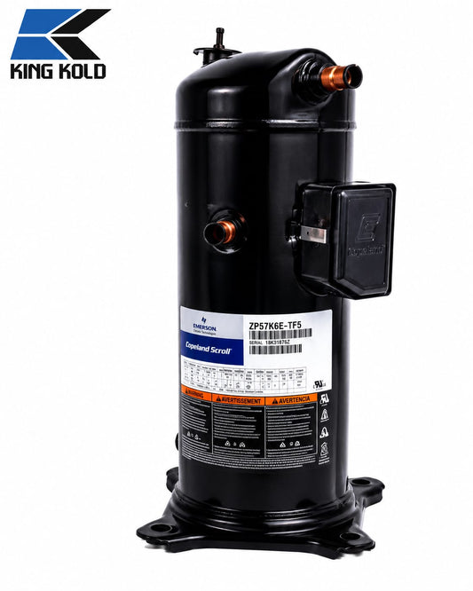 Compresor Scroll Copeland ZP57K6E-TF5 R410A 208-230V Trifásico
